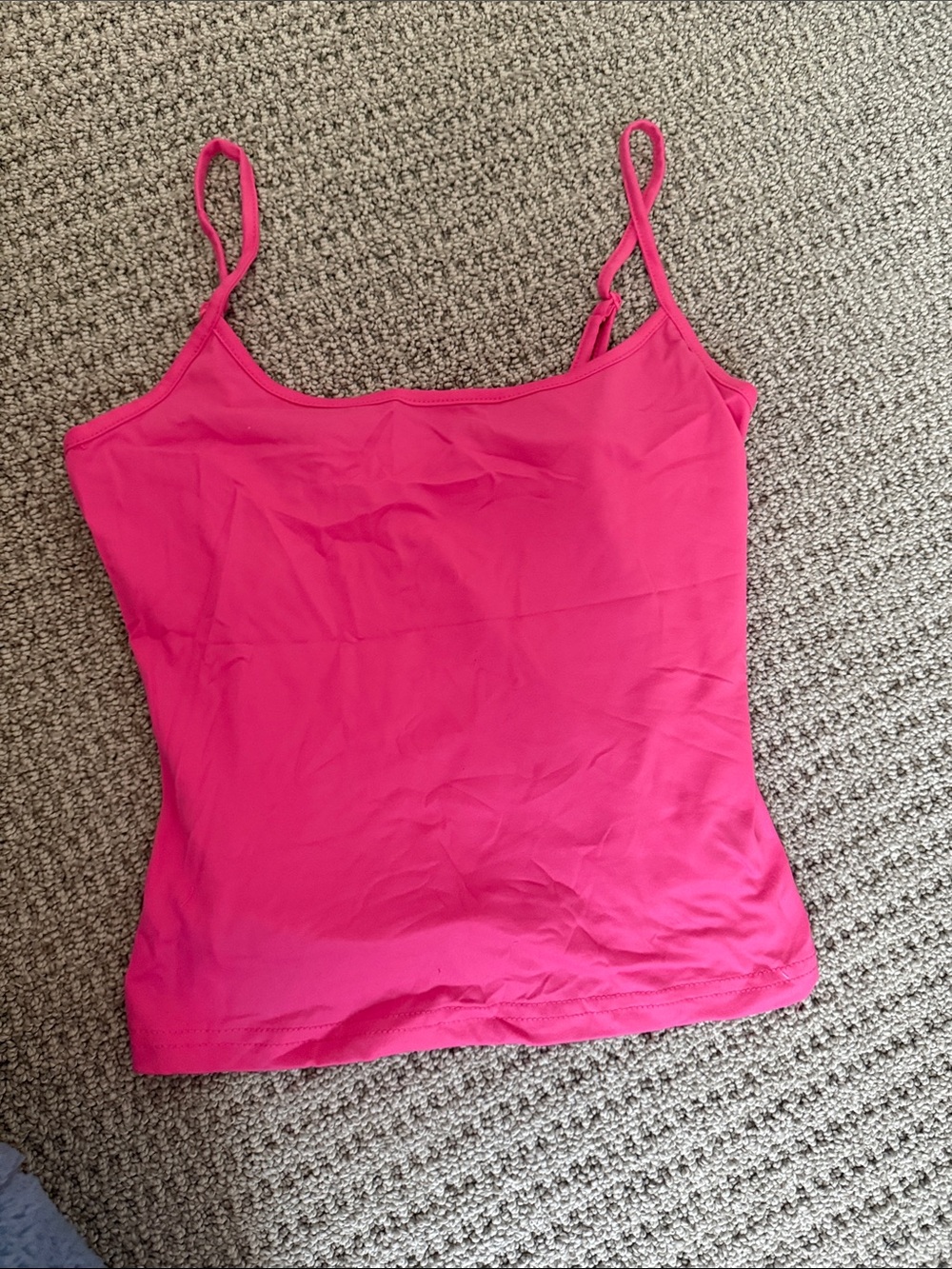 SHEIN Bright Pink Spaghetti Strap Tank